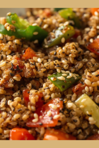 Quinoa con Verduras y Salsa de Soja dra odile fernández