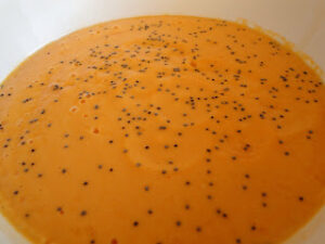 Salmorejo de papaya
