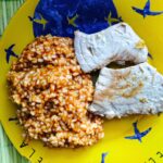 Curry Madrás con arroz y bonito