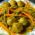 Albóndigas con salsa de miso