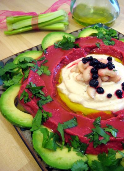 Dip de colores con crudités